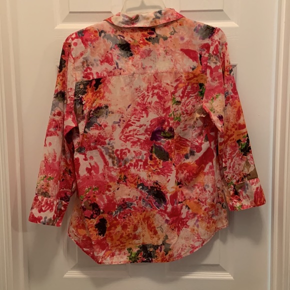 Sundance Floral Bleach Tie Dye Top - Picture 3 of 6